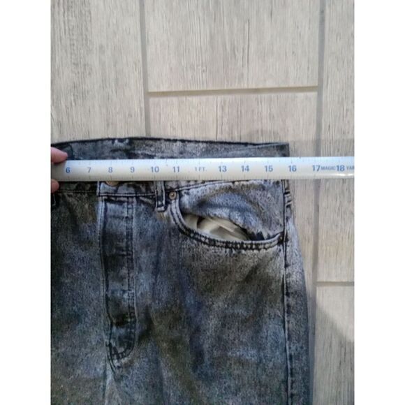 Vintage Levi's XX 501 Dark Black 80s Made in USA Button Fly 34X32 1980s WPL 423 - Picture 11 of 15